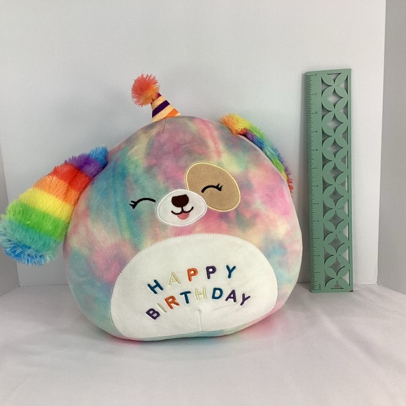 Rainbow Plush Happy Birthday Toy - Picture 5 of 6